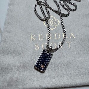 Effy Men's Blue Sapphire Pendant Necklace - 925 Silver Chain